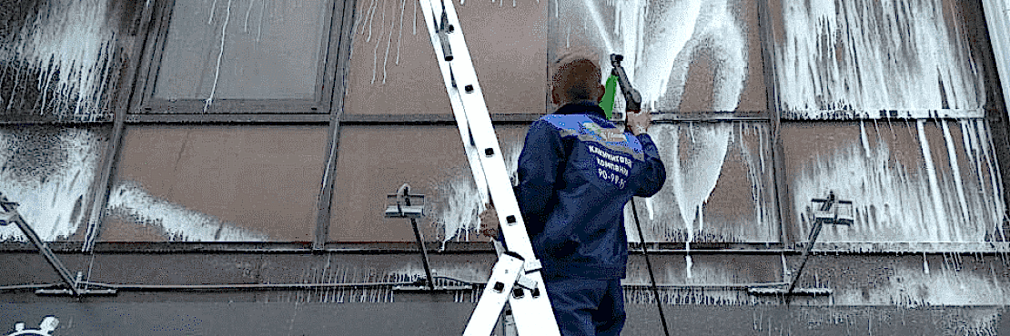 Мойка витрин 